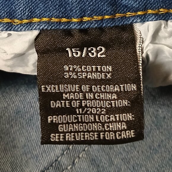 PASTEL Jeans 32 15 High Rise Skinny Button Fly Distressed Blue Denim Stretch - Picture 8 of 8